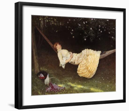 Hammock-Edward Killingsworth Johnson-Framed Art Print