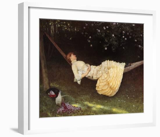 Hammock-Edward Killingsworth Johnson-Framed Art Print