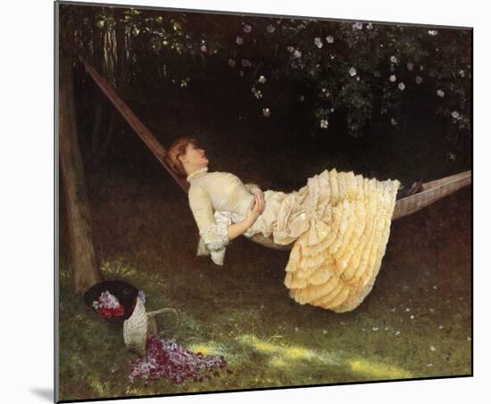 Hammock-Edward Killingsworth Johnson-Mounted Art Print