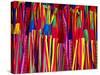 Hammocks Displayed for Sale at Market, Barranquilla, Colombia-Krzysztof Dydynski-Stretched Canvas