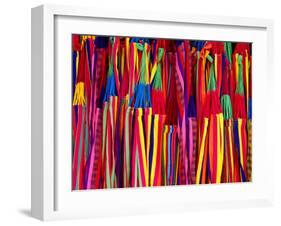 Hammocks Displayed for Sale at Market, Barranquilla, Colombia-Krzysztof Dydynski-Framed Premium Photographic Print