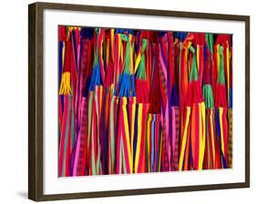 Hammocks Displayed for Sale at Market, Barranquilla, Colombia-Krzysztof Dydynski-Framed Photographic Print