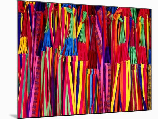 Hammocks Displayed for Sale at Market, Barranquilla, Colombia-Krzysztof Dydynski-Mounted Photographic Print