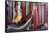 Hammocks for sale, Otovalo craft market, Otovalo, Ecuador, South America-Peter Groenendijk-Framed Stretched Canvas