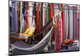 Hammocks for sale, Otovalo craft market, Otovalo, Ecuador, South America-Peter Groenendijk-Mounted Premium Photographic Print