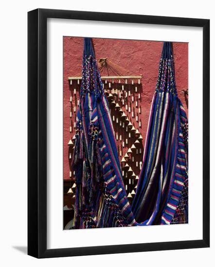 Hammocks for Sale, Raquira, Boyaca District, Colombia, South America-Jane O'callaghan-Framed Photographic Print