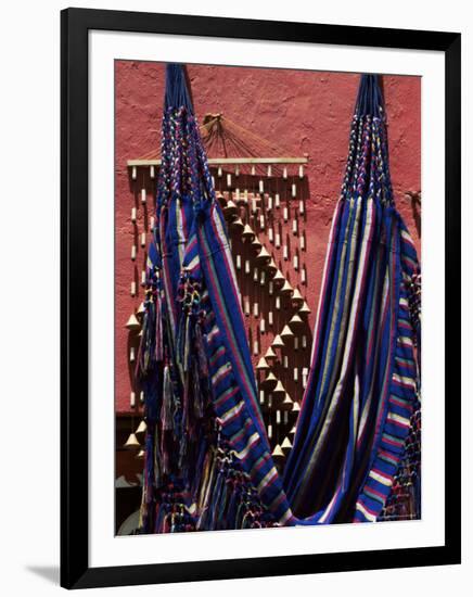 Hammocks for Sale, Raquira, Boyaca District, Colombia, South America-Jane O'callaghan-Framed Photographic Print