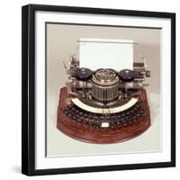 Hammond Typewriter, with the Ideal Keyboard, c.1895-null-Framed Giclee Print