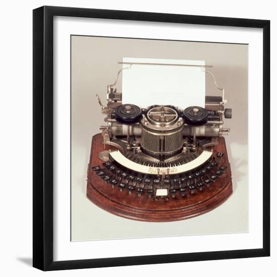 Hammond Typewriter, with the Ideal Keyboard, c.1895-null-Framed Giclee Print