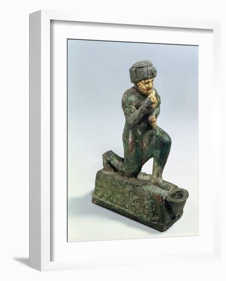 Hammurabi, King of Babylon, Praying Before a Sacred Tree, circa 1750 BC-null-Framed Giclee Print