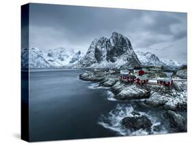 Hamnoy - Lofoten Islands, Norway Coastal Rocks and Mountains.-ClickAlps-Stretched Canvas