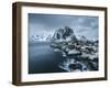 Hamnoy - Lofoten Islands, Norway Coastal Rocks and Mountains.-ClickAlps-Framed Premium Photographic Print