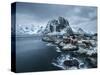 Hamnoy - Lofoten Islands, Norway Coastal Rocks and Mountains.-ClickAlps-Stretched Canvas