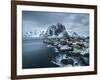 Hamnoy - Lofoten Islands, Norway Coastal Rocks and Mountains.-ClickAlps-Framed Photographic Print