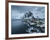 Hamnoy - Lofoten Islands, Norway Coastal Rocks and Mountains.-ClickAlps-Framed Photographic Print