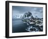 Hamnoy - Lofoten Islands, Norway Coastal Rocks and Mountains.-ClickAlps-Framed Photographic Print