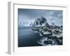 Hamnoy - Lofoten Islands, Norway Coastal Rocks and Mountains.-ClickAlps-Framed Photographic Print