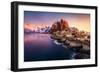 Hamnoy Sunrise-Javier de la-Framed Photographic Print