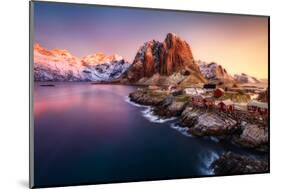 Hamnoy Sunrise-Javier de la-Mounted Photographic Print