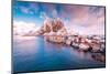 Hamnoy View-Philippe Sainte-Laudy-Mounted Photographic Print