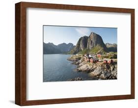 Hamnoy where rorbu (fishermen's huts) are now used for tourist accommodation-Ellen Rooney-Framed Photographic Print