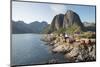 Hamnoy where rorbu (fishermen's huts) are now used for tourist accommodation-Ellen Rooney-Mounted Photographic Print