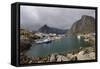 Hamnoya, Moskenesoya Island, Lofoten Islands, Norway, Scandinavia-Gary Cook-Framed Stretched Canvas