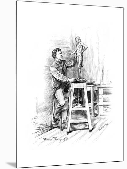 Hamo Thornycroft at Work-T Blake Wigman-Mounted Giclee Print