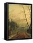 Hampstead - Autumn Gold, 1880-John Atkinson Grimshaw-Framed Stretched Canvas