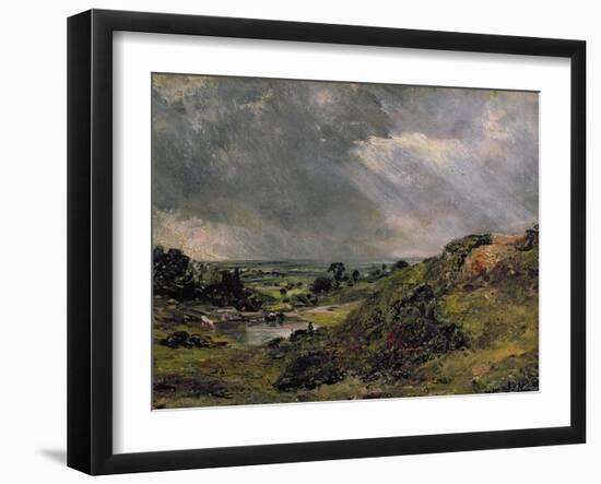 Hampstead Heath, Branch Hill Pond, 1828-John Constable-Framed Giclee Print