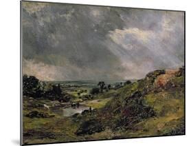 Hampstead Heath, Branch Hill Pond, 1828-John Constable-Mounted Giclee Print