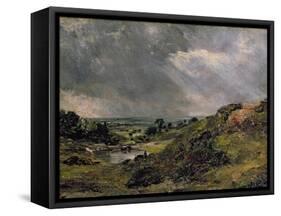 Hampstead Heath, Branch Hill Pond, 1828-John Constable-Framed Stretched Canvas