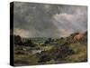 Hampstead Heath, Branch Hill Pond, 1828-John Constable-Stretched Canvas