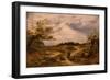 Hampstead Heath, C.1855-56 (Oil on Canvas)-John Linnell-Framed Giclee Print