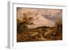 Hampstead Heath, C.1855-56 (Oil on Canvas)-John Linnell-Framed Giclee Print