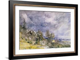 Hampstead Heath from Near Well Walk, 1834-John Constable-Framed Giclee Print