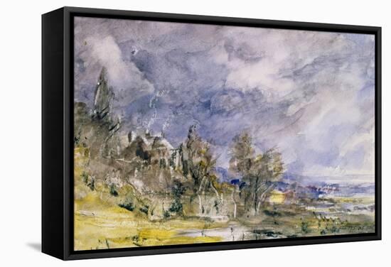 Hampstead Heath from Near Well Walk, 1834-John Constable-Framed Stretched Canvas