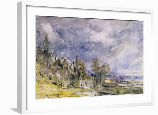 Hampstead Heath from Near Well Walk, 1834-John Constable-Framed Giclee Print