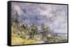 Hampstead Heath from Near Well Walk, 1834-John Constable-Framed Stretched Canvas