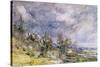 Hampstead Heath from Near Well Walk, 1834-John Constable-Stretched Canvas
