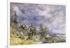 Hampstead Heath from Near Well Walk, 1834-John Constable-Framed Giclee Print