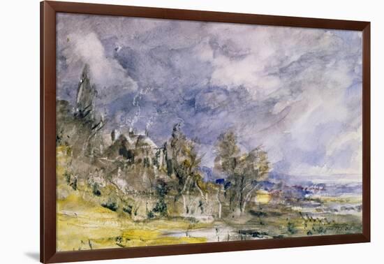 Hampstead Heath from Near Well Walk, 1834-John Constable-Framed Giclee Print