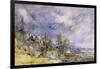 Hampstead Heath from Near Well Walk, 1834-John Constable-Framed Giclee Print