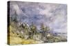 Hampstead Heath from Near Well Walk, 1834-John Constable-Stretched Canvas