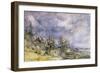 Hampstead Heath from Near Well Walk, 1834-John Constable-Framed Premium Giclee Print