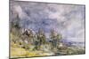 Hampstead Heath from Near Well Walk, 1834-John Constable-Mounted Premium Giclee Print