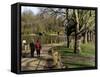 Hampstead Ponds, Hampstead Heath, London, England, United Kingdom-David Hughes-Framed Stretched Canvas