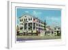 Hampton Beach, New Hampshire, Exterior View of the Ashworth-Lantern Press-Framed Art Print