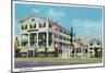 Hampton Beach, New Hampshire, Exterior View of the Ashworth-Lantern Press-Mounted Art Print