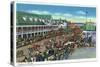 Hampton Beach, New Hampshire, General View of the Children's Parade-Lantern Press-Stretched Canvas